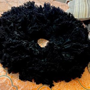 Black ultra full square dance slip size small